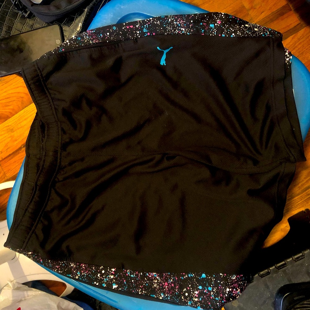 Puma sports athletic shorts size medium black